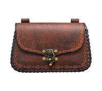 Lord of Battles Genuine Leather Bag The Messenger Belt Bag Medieval Waist Bag Cellphone Carry Purse Ren Faire Leather Bag