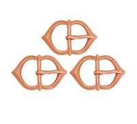 Lord of Battles Late Medieval Belt Buckle Solid Bronze Buckle Perfect for Clothing/Leather Accessory Lost-Wax Cast Bronze (Set of 3)