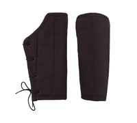 Lord of Battles Medieval Bracers Padded Arm Guard Knight Bracers with Fabric Strings Closure, Perfect for LARP, Renfair (Brown)