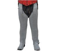 Lord of Battles Medieval Chainmail Chausses | Handcrafted 16 Gauge Leg Armor | Historical Reenactment, LARP, Cosplay, Natural, Default