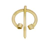 Lord of Battles Medieval Fibula Brooch - Handcrafted Cloak Pin for Viking, Roman, Celtic and LARP Costumes and Reenactment, Natural, Default