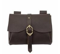 Lord of Battles Medieval Genuine Buff Leather Belt Pouch Renaissance Costume Waist Bag for Roleplaying Cosplay - Messenger Belt for Him/Her