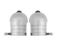 Lord of Battles Medieval Knight Steel Pauldrons - 16 Gauge Classic Shoulder Armor for LARP, SCA Combat, and Costumes