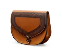 Lord of Battles Medieval Leather Belt Bag Messenger Bag | Belt Pouch Purse Renaissance Bag For Men Women, Light Brown, Medieval