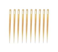 Lord of Battles Medieval Needle Viking Embroidery Needle Handmade Knitting Needles Binding Tool, Multipurpose Weaving/Knitting/Stitching Needles for Craft Work (Set of 10, Bone Needles - 3.5")
