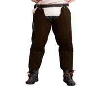 Lord of Battles Medieval Padded Arming Chausses Quilted Armor Padding Chainmail and Plate Armor, Brown, 83 x 67 cm