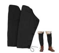 Lord of Battles Medieval Padded Greaves Handmade Canvas Cotton Adjustable Fabric Cords Historical Padded Clothing