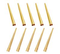Lord of Battles Medieval Pure Solid Brass Aiglets Set of 10 Ideal Lace Tips Replacement for Medieval Clothes and Gambesons, Brass, Standard
