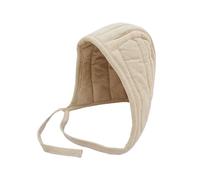 Lord of Battles Medieval Quilted Canvas Cotton Padded Arming Cap Protector Under Armor Chainmail Coif for LARP, Renfair Ecru