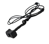 Lord of Battles Medieval Thor Hammer Pendant Necklace with Adjustable Leather Cord Viking Mjolnir Necklace Hand forged Iron Pendant Norseman Necklace Jewelry Gift for Men Women, 6 cm, Iron, No