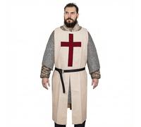 Lord of Battles Medieval Tunic Surcoat | Costume Knights Templar Armor Crusader Viking Tabard For LARP Renaissance Halloween Costume