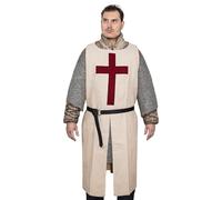 Lord of Battles Medieval Tunic Surcoat | Costume Knights Templar Armor Crusader Viking Tabard for LARP Renaissance Halloween Costume