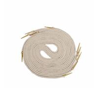 Lord of Battles Solid Brass Aiglets with Cotton Strings, Medieval Style Aiglets for Clothing DIY Accessories, Coats, Costumes Ecru