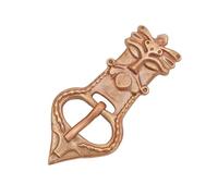 Lord of Battles Solid Bronze Celtic Buckle Viking Belt Buckle Perfect for Clothing/Leather Accessory - Lost-Wax Cast Bronze (Small)