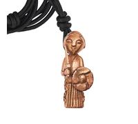 Lord of Battles Valkyrie Skogul Cast Bronze Pendant Viking Style Replica Shieldmaid Necklace Perfect Jewelry for Medieval Events, LARP, Ren faire, Standard, Bronze, bronze