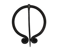 Lord of Battles - Viking Brooch for Knotwork Medieval Historical Re-enactments LARP, Natural, 7.5 x 9.5 cm
