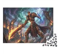 Lord of Hellfire 1000 Piece Wooden Jigsaw Puzzle,Great Gifts,Wood,Stress Relief,Whimsical Challenge,Home Wall Decor,Educational Toy,Adults & Kids 14+ (75x50cm)
