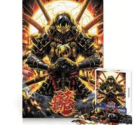 Lord of Japanese Samurai 1000 Pieces Jigsaw Puzzles for Teenagers Memory Train Smooth Thick Home Game Birthday Art Gift (38x52cm)