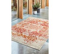 Lord of Rugs Abstract Vintage Rug Bedroom Living Room Modern Antique Traditional Medallion Rug X-Large 200x290cm (6'7"x9'6") Orange