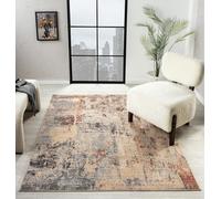 Lord of Rugs Alia Rug - Traditional Abstract Design, Soft Touch, 24 Unique Turkish Craftsmanship Styles 838GL Anthracite Rose, Medium 120x170 cm (4'x5'6")