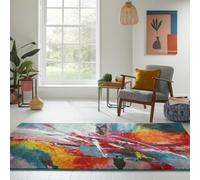 Lord of Rugs Art Colourful Rug for Living Room, Bedroom, Hallway, Nursery Modern Abstract Area Carpet Soft Pile Pictorial Pop Vibrant Multicolours Rug ART105 Multi X-Large 200x290 cm (6'7"x9'6")