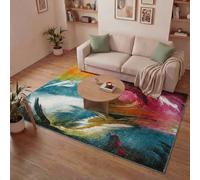 Lord of Rugs Art Colourful Rug for Living Room, Bedroom, Hallway, Nursery Modern Abstract Area Carpet Soft Pile Pictorial Pop Vibrant Multicolours Rug ART104 Multi X-Large 200x290 cm (6'7"x9'6")