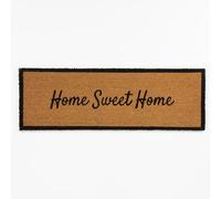 Lord of Rugs Astley Printed Coir Doormat for Door Entrance Homes Garden Outdoor Natural Durable Mud Stopper Dirt Trapper Floor Mat Anti-Slip Doormat Natural Home Sweet Home 40 x 120 cm (1'3"x4')