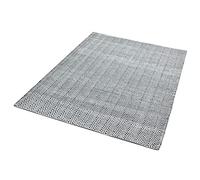 Lord of Rugs Handmade Modern Chevron Herringbone Flatweave Chenille Rug Carpet Large 160x230 cm (5ft 2in x 7ft 6in) Black/White