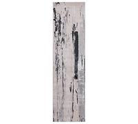 Lord of Rugs Modern Abstract Shiny Rug Silky Soft High-Shine Carpet for Living Room, Bedroom & Dining Luxury Marble Effect Area Rug AU10 Glacier Grey Silver, Runner 66 x 240 cm (2'3"x7'10")