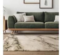 Lord of Rugs Nebula Abstract Rug for Living Room, Bedroom, Dining Office Carpet, Modern Natural High-Low Pile Soft Plush Textured Area Rug Mineral Green, Large 160 x 230 cm (5'3"x7'7")