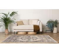 Lord of Rugs Nova Traditional Rug for Living Room Bedroom Classic Carpet Quality Soft Vintage Floral Medallion Patterns Area Rug Leona Cream Large 160x230 cm (5'3"x7'7")