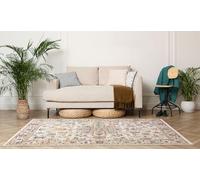 Lord of Rugs Nova Traditional Rug for Living Room Bedroom Classic Carpet Quality Soft Vintage Floral Medallion Patterns Area Rug Floyd Cream Large 160x230 cm (5'3"x7'7")