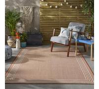 Lord of Rugs Outdoor Rug for Garden Patio, Balcony, Picnic, Porch, Deck, Kitchen, Living Room Camping Mats Indoor & Outdoor Framed Carpet Area Bordered Rug Orange Large 160x230 cm (5'3"x7'7")