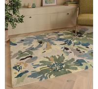 Lord of Rugs Reef Floral Patterns Hand Tufted Quality 100% Wool Rug Living Room Bedroom Carpet Medium 120x170 cm (4'x5'6") RF11 Floral Green