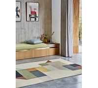 Lord of Rugs Reef Geometric Patterns Hand Tufted Quality 100% Wool Rug Living Room Bedroom Carpet Medium 120x170 cm (4'x5'6") RF15 Modern Multi