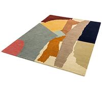 Lord of Rugs Reef Geometric Patterns Hand Tufted Quality 100% Wool Rug Living Room Bedroom Carpet X-Large 200x290 cm (6'7"x9'6") RF14 Abstract Multi