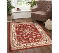 Lord of Rugs Sherborne Quality Traditional Classic Oriental Living Room Bedroom Rug Terracotta XLarge 200x290 cm (6'7''x9'6'')