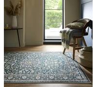 Lord of Rugs Washable Rug for Living Room Bedroom Kitchen Machine Washable Non Slip Traditional Vintage Area Rug Windsor Emerald Green, Large 160 x 230 cm (5'3"x7'7")