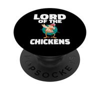 Lord of the Chickens Chicken Whisperer Chicken Cart PopSockets Adhesive PopGrip