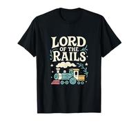 Lord of the Rails Retro Block Letters Pastel Print T-Shirt