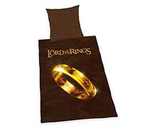Lord of the Rings Bedding, Pillowcase approx. 80 x 80 cm, Duvet Cover approx. 135 x 200 cm, with Smooth-Running Branded Zip, 100% Cotton Renforcé