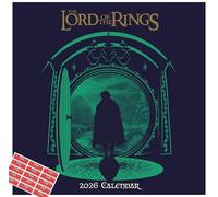 Lord of the Rings Calendar 2026 Wall Hanging Calendar with Free Organisational Stickers Included