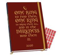 Lord of the Rings Diary 2026 A5 Hardback Calendar with FREE Organisational Stickers