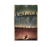 Lord of The Rings Hobbit Art RETRO Movie Poster Picture Print Canvas Poster Wall Paint Art Posters Decor Modern Home Artworks 16x24inch(40x60cm)