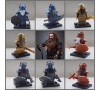 Lord Of The Rings Hobbit Mini Dwarf Action Figures X 8 Fit Lego Sets