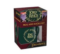 Lord of the Rings Logo 315ml/11oz Mug & Sock Set, Official Fantasy Fan Gift