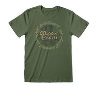 Lord Of The Rings Middle Earth Adults Green T-Shirt - X Large
