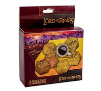 Lord of the Rings Middle Earth Hex Map Coasters - Officially Licensed Drink Coasters, Durable Home Accessory, Gift for LOTR Fans