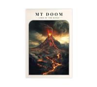 Lord of The Rings Mount Doom Poster Canvas Poster Wall Art Decor Print Picture Paintings for Living Room Bedroom Decoration 12x18inch(30x45cm)