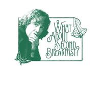 Lord Of The Rings Second Breakfast Unisex T-Shirt - White - XL